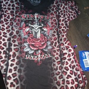 Sinful Tops - Sinful shirt lnew very nice Sinful Tops - Sinful shirt lnew very nice